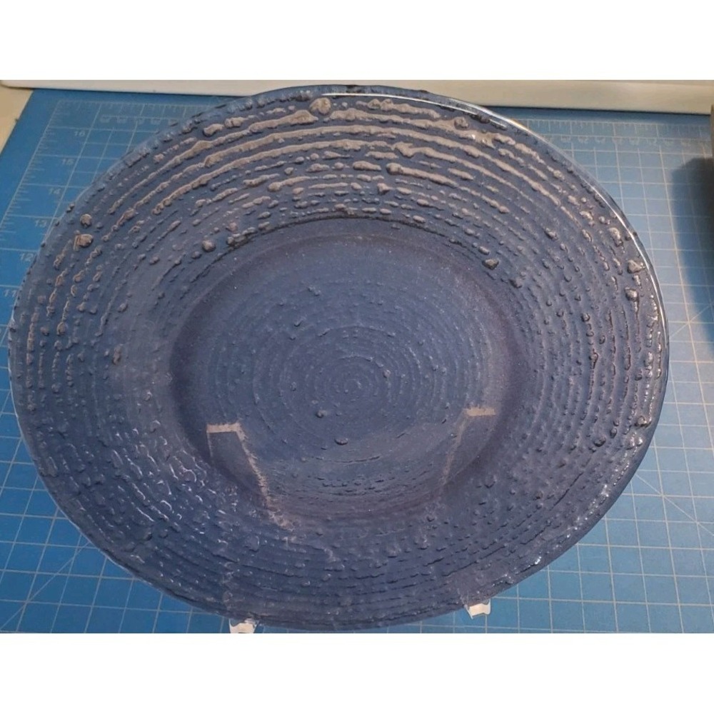 Vintage Textured Ameythst 8" Glass Plate